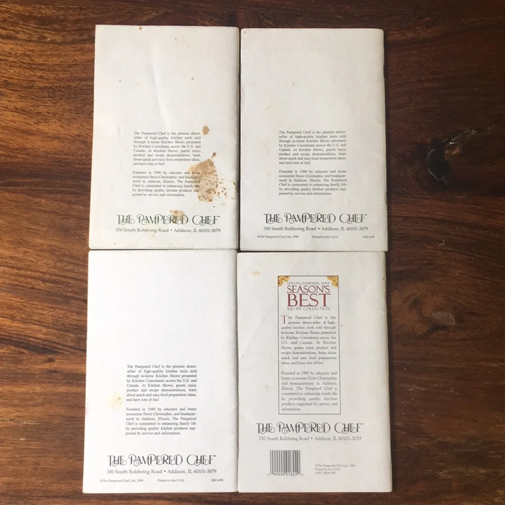 13 Pampered Chef ‘Season's Best’ + ‘Favorites’ Books Booklets 1992 - 2010